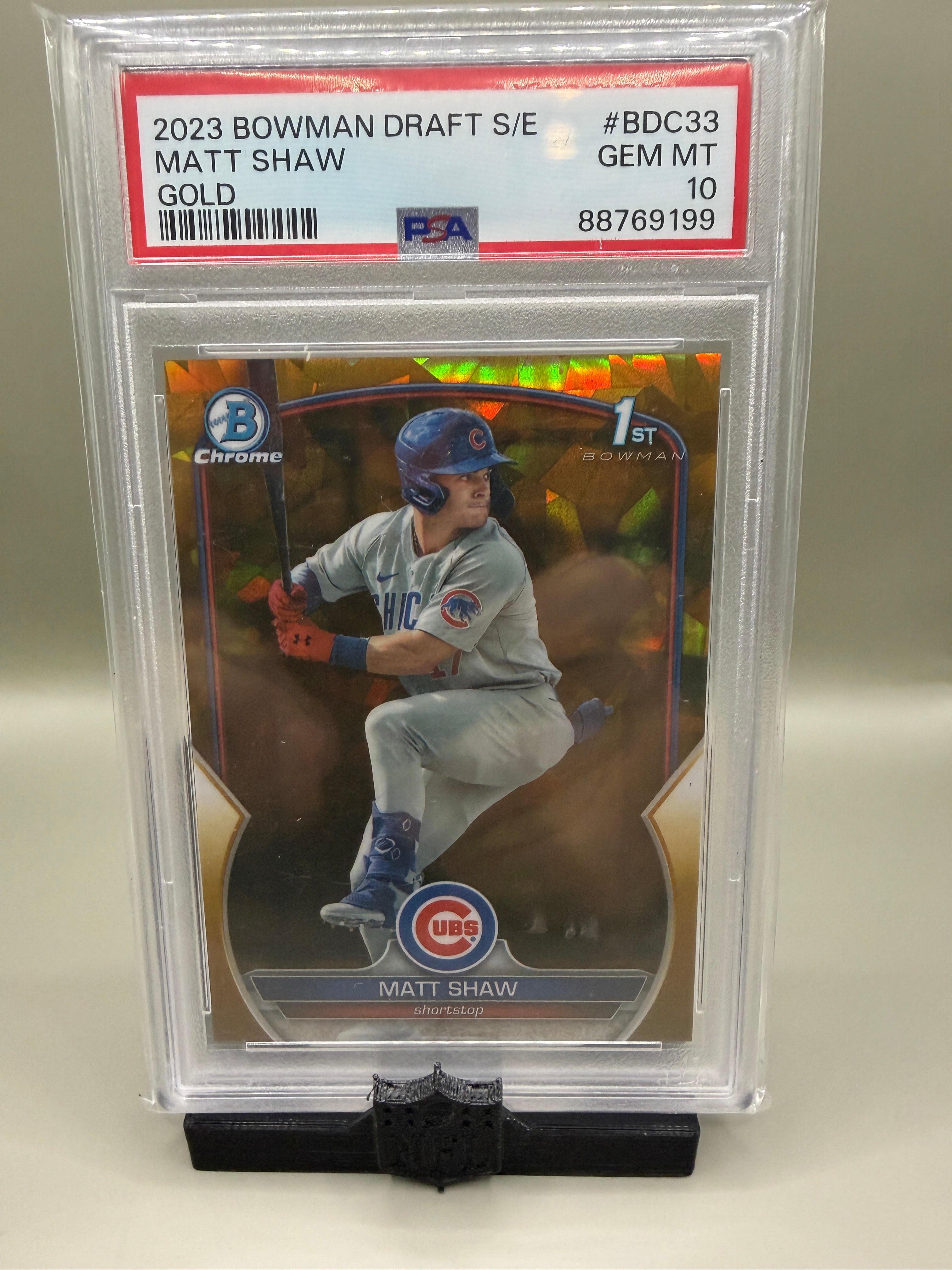 Matt Shaw gold /50 PSA 10