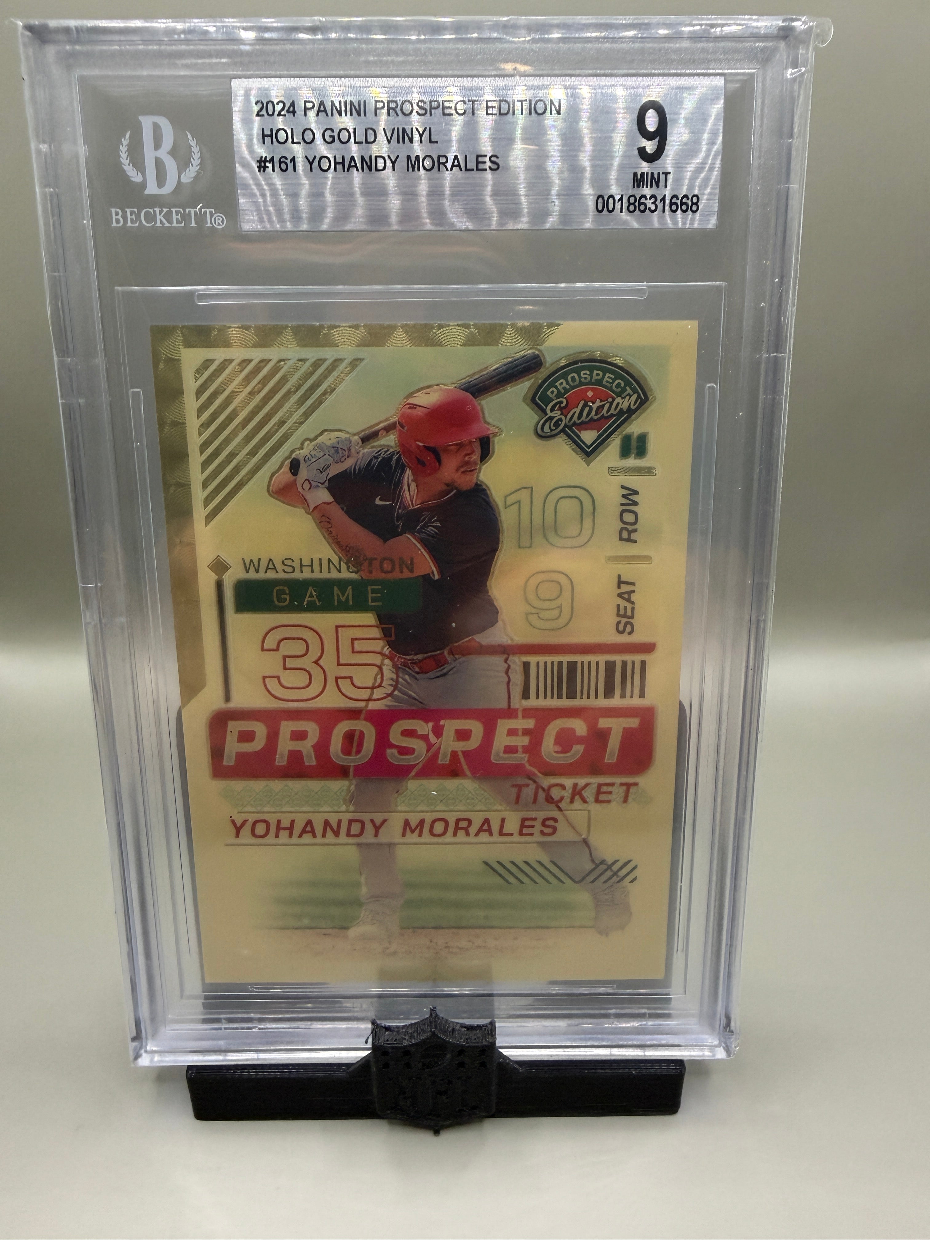 Yohandy Morales 1/1 gold vinyl BGS 9