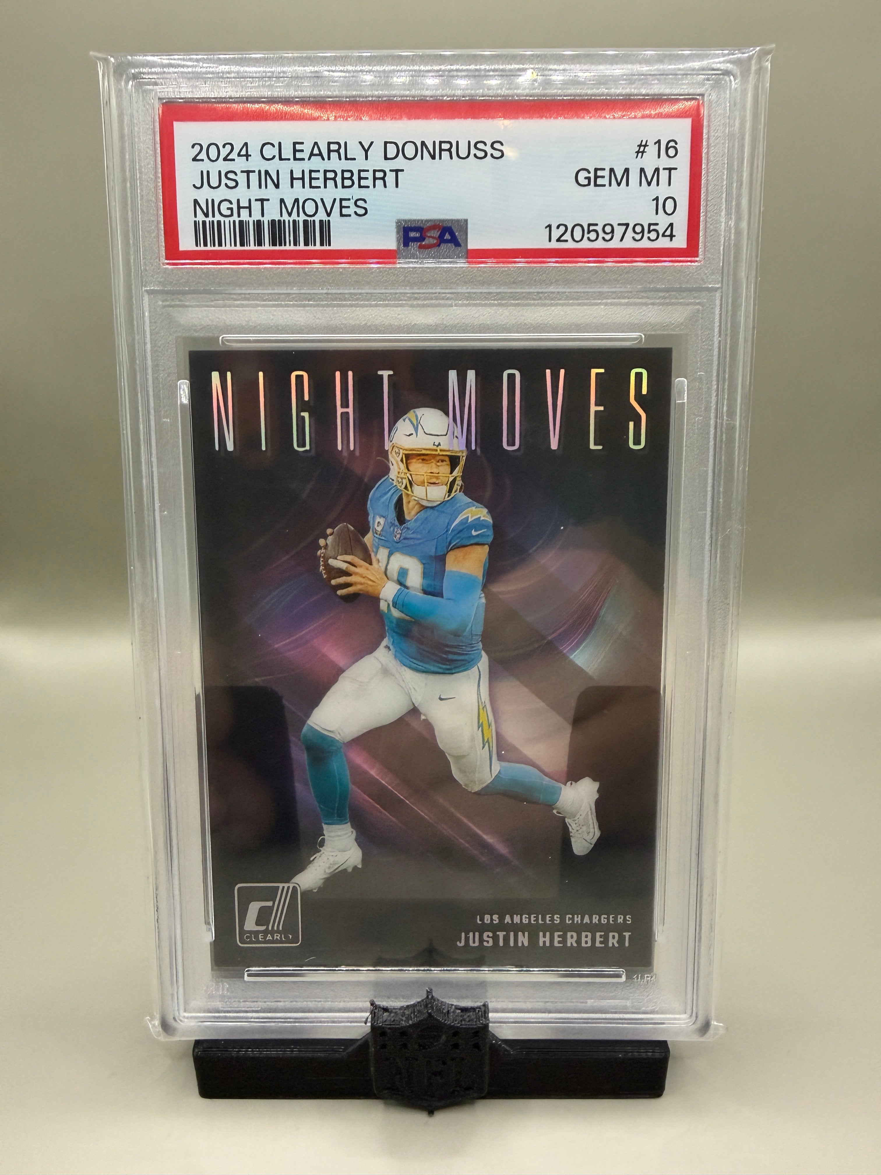 Justin Herbert Night Moves Psa 10