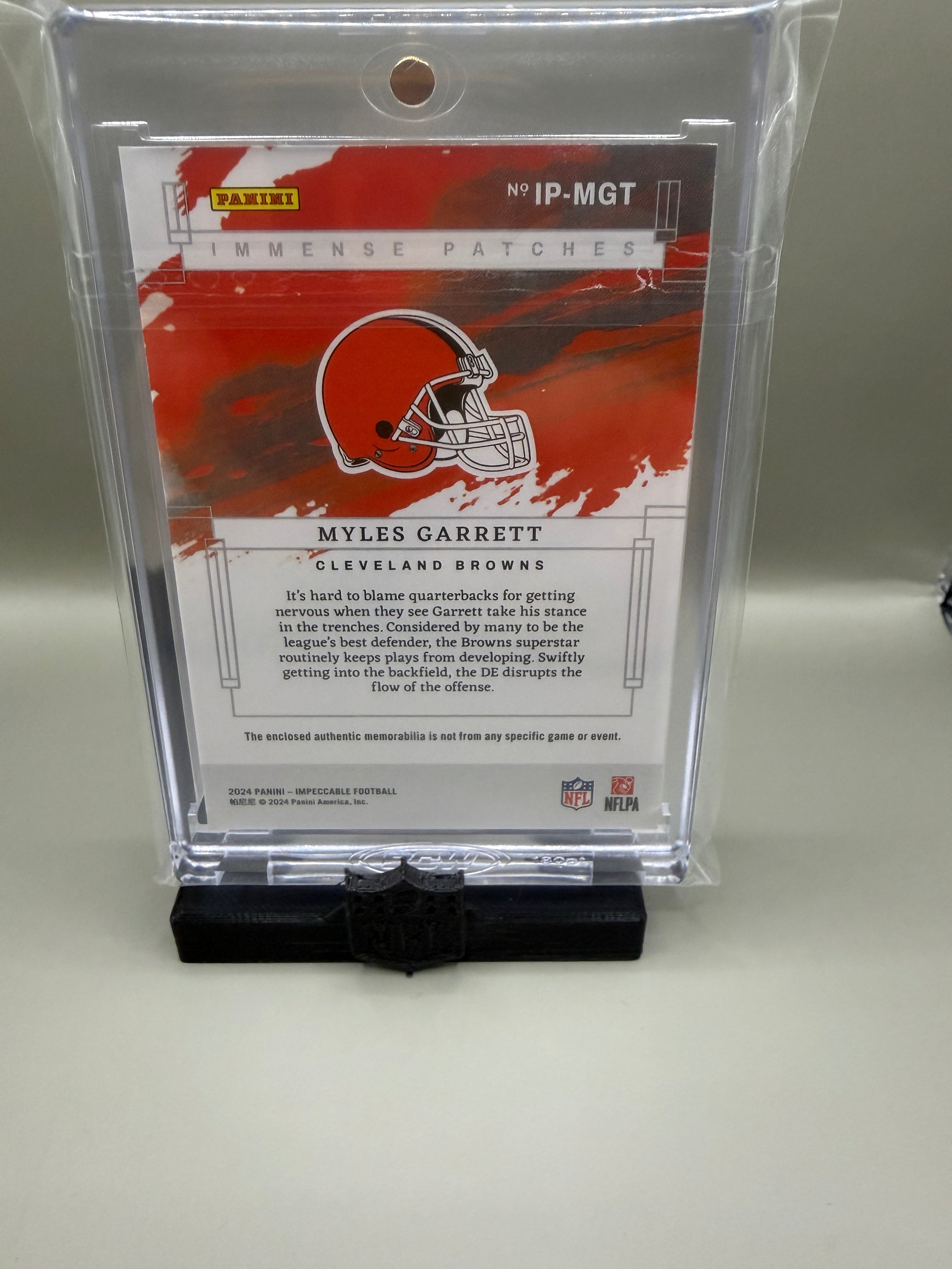 Myles Garrett /25 patch Impeccable