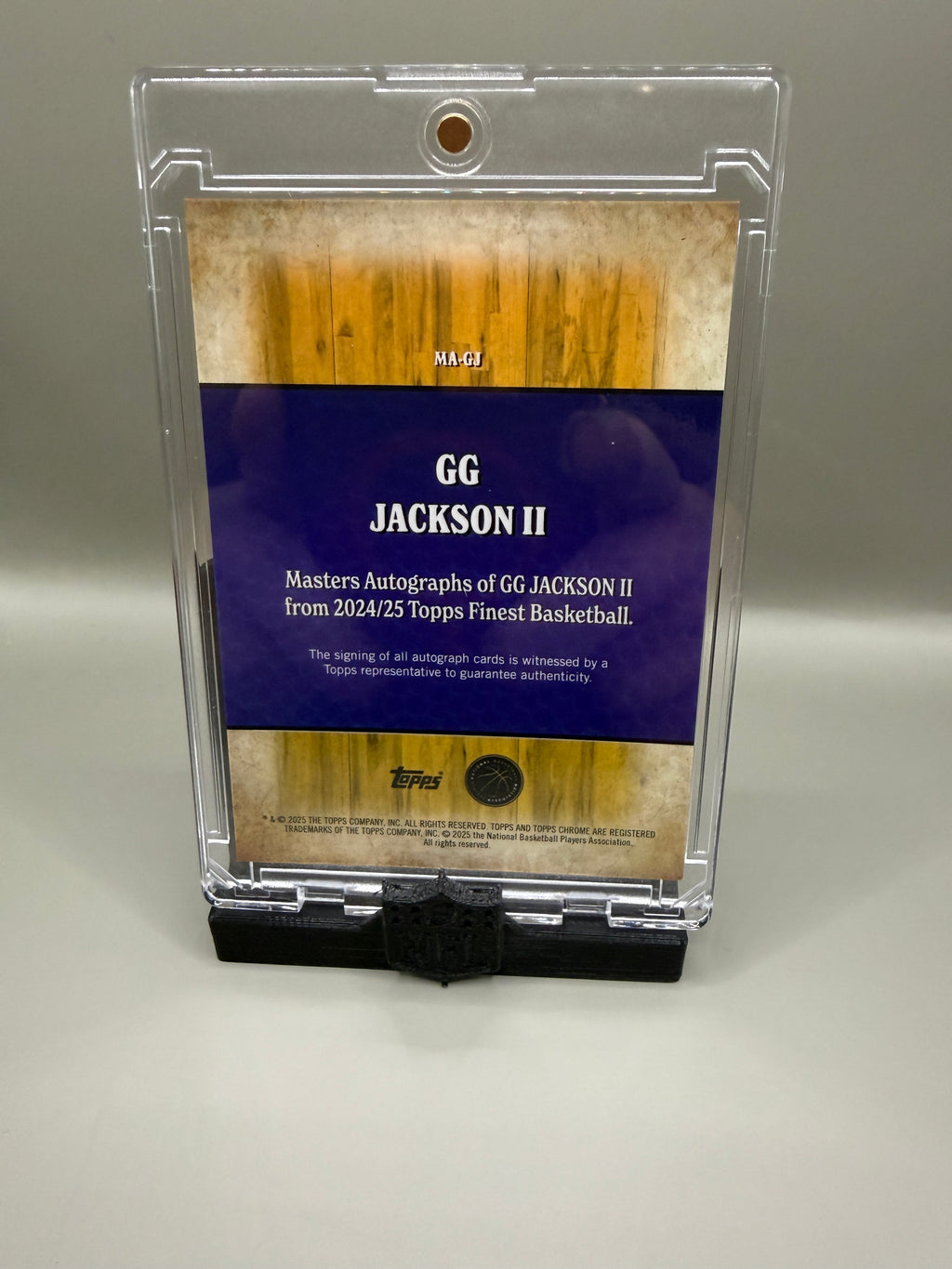 GG Jackson auto /50 gold